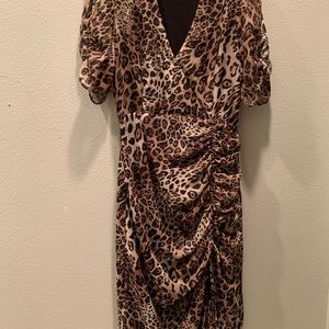 ASTR Fiercely Feminine Leopard  Dress - M